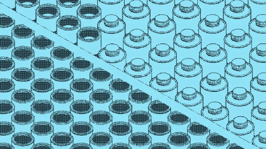 Open cans arranged loosely beside lidded canisters stacked neatly