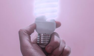 lightbulb in hand