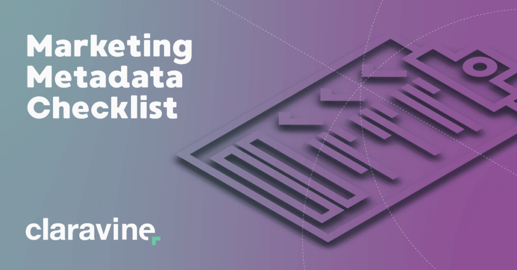 Marketing Metadata Checklist