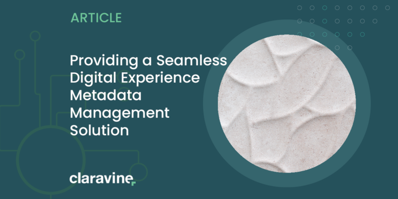 digital experience metadata management solution
