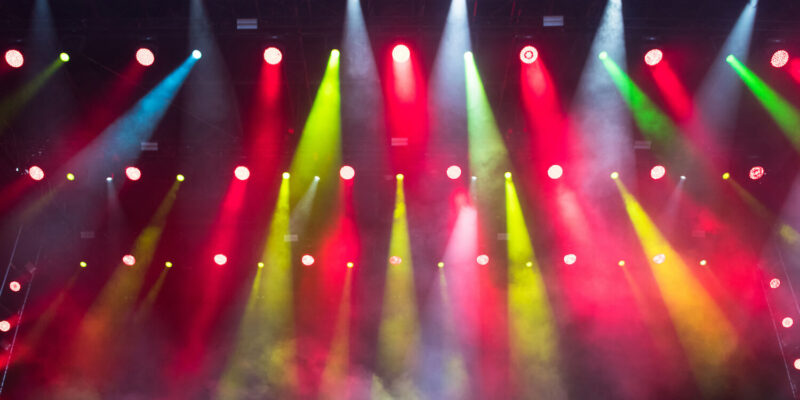 Stage lights background image