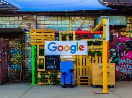 google graffiti stock photo