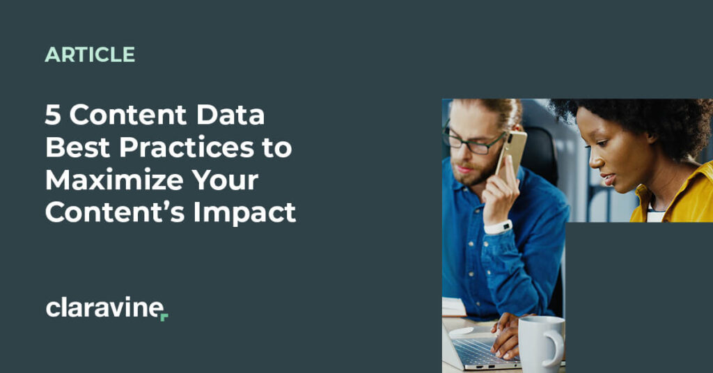 5 content data best practices article title graphic