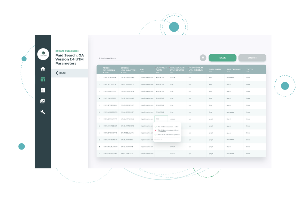 Claravine Error Identification Tool Screenshot