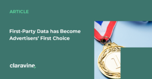 first party data advertiser's first choice title graphic