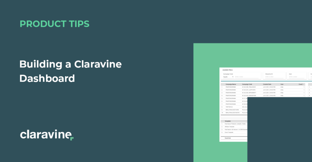 building a claravine dashboard article title graphic