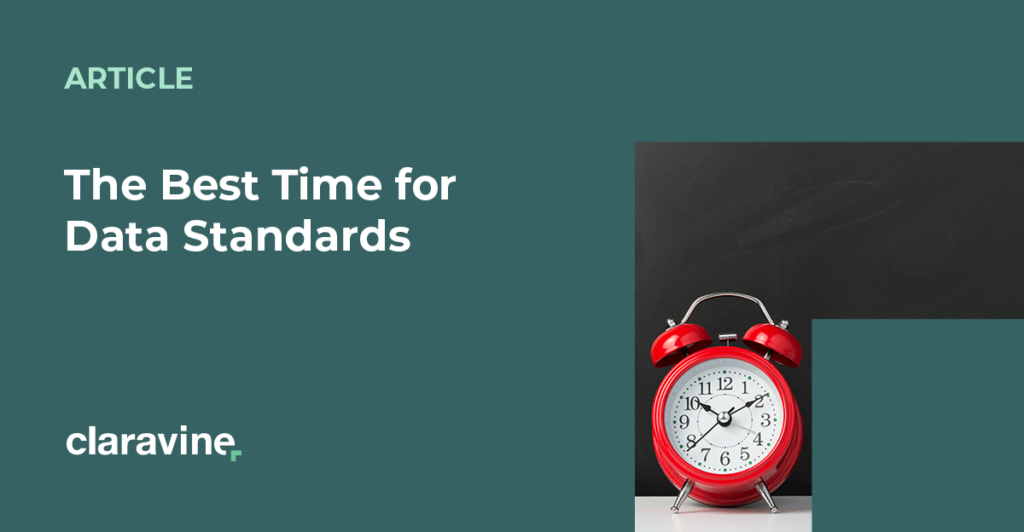when do you need data standards title graphic