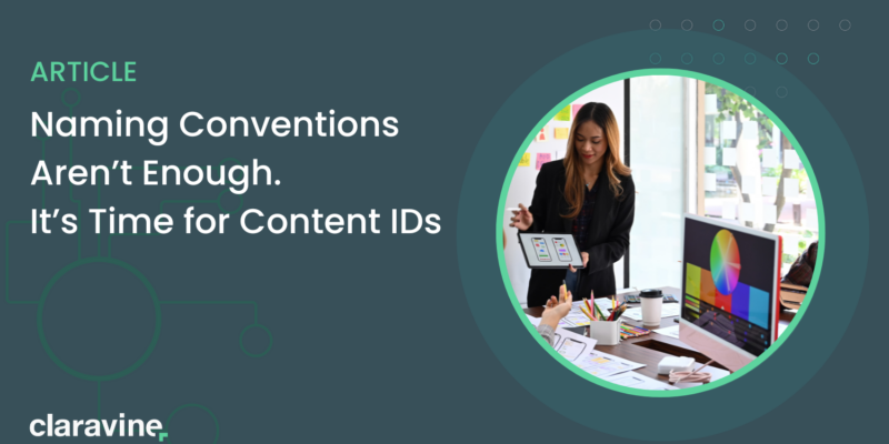 Image highlighting content IDs as a companion to naming conventions in data governance