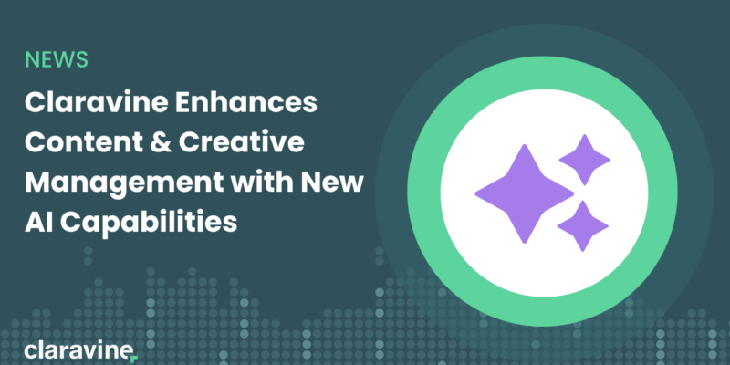 Banner for News on Claravine New AI Capabilities